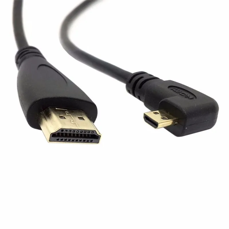 Кабель Micro HDMI угол 90 градусов для цифровых камер и телефонов планшетов 50 см/150 см |