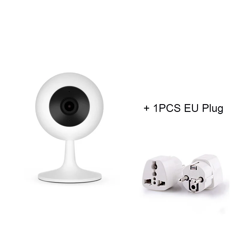 Новое прибытие Xiaomi Мини Смарт камера популярная версия 110 угол 1080P HD Ночное видение Беспроводной WiFi IP Webcam умный дом Cam APP - Цветной: white EU Plug