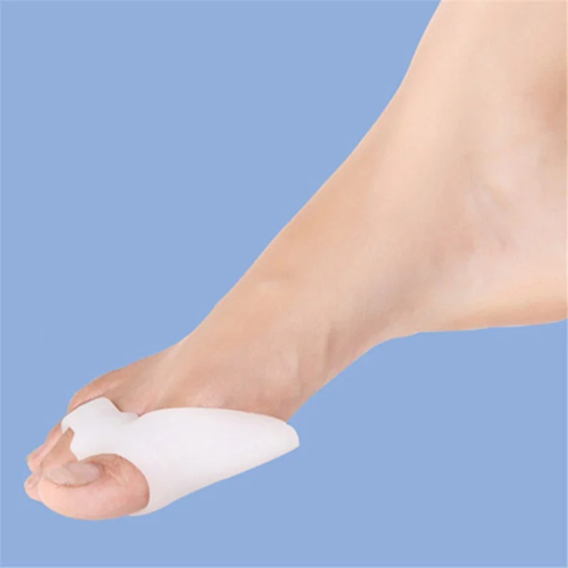 1 Pair=2 Pcs Gel Silicone Bunion Corrector Big Toe Separators Straightener Spreader Foot Care Tool Hallux Valgus Separator | Красота и