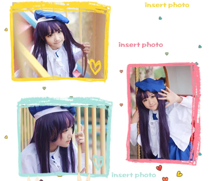 Длинный костюм для косплея Сакура дамидзи Томойо из аниме карты парик певицы