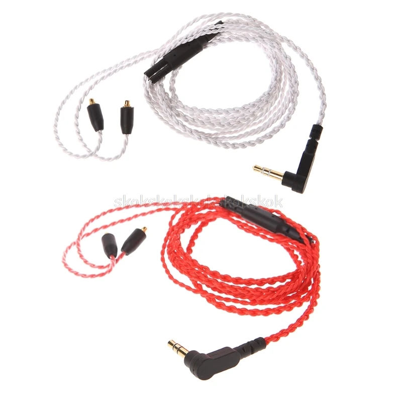 3 5 мм проводной кабель для наушников Съемный разъем MMCX сменный шнур без микрофона