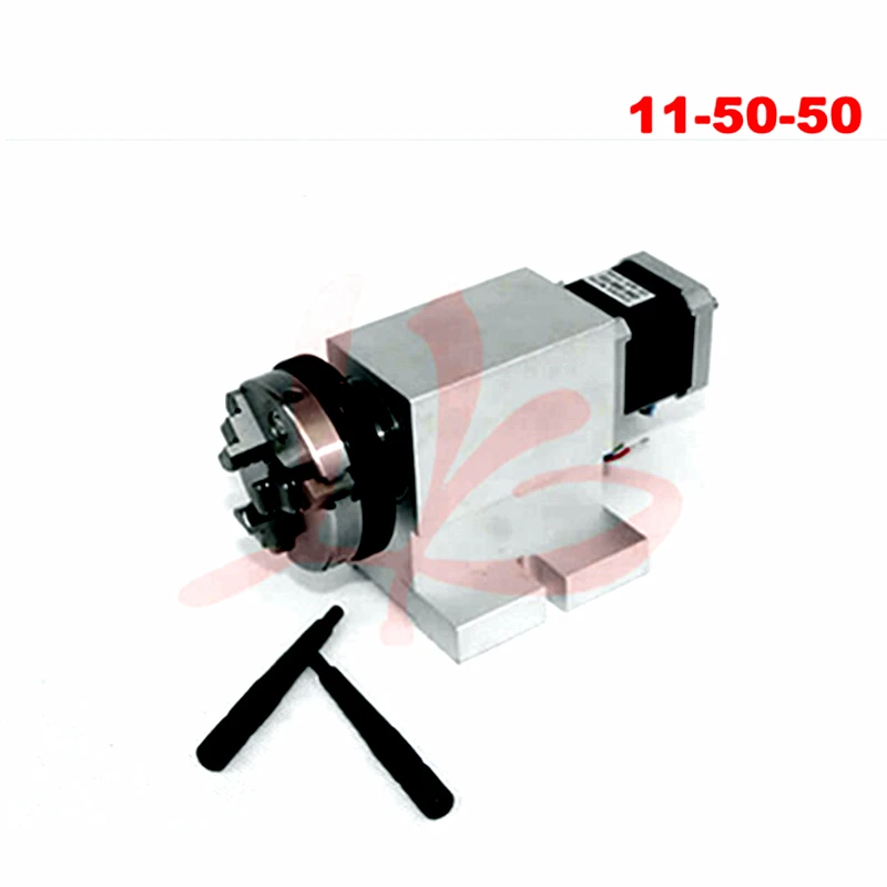 4th axis harmonic drive reducer 3 Jaw 50/65mm chuck CNC dividing head 11-50-65 11-50-50 | Инструменты