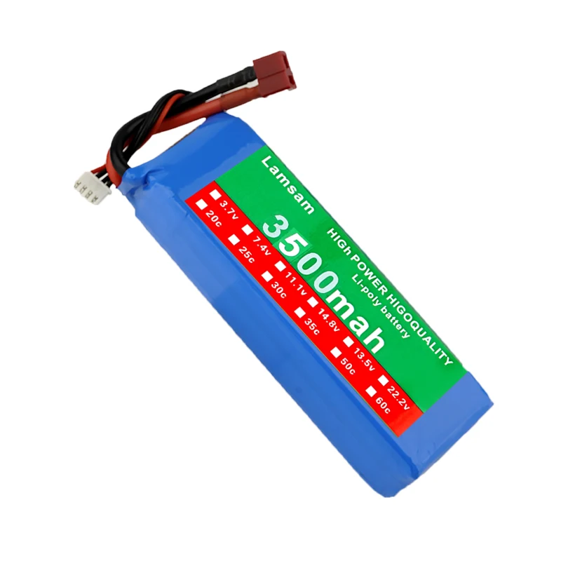 Lamsam Модернизированный 7 4 В 3500 мАч Wltoys 144001 автомобиль RC грузовик запасные части