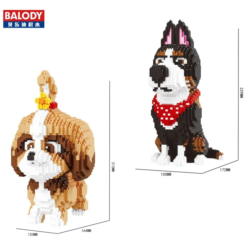 Balody мини кубики большого размера Alvin DIY строительные игрушки 2 в 1 Тоторо кирпичи