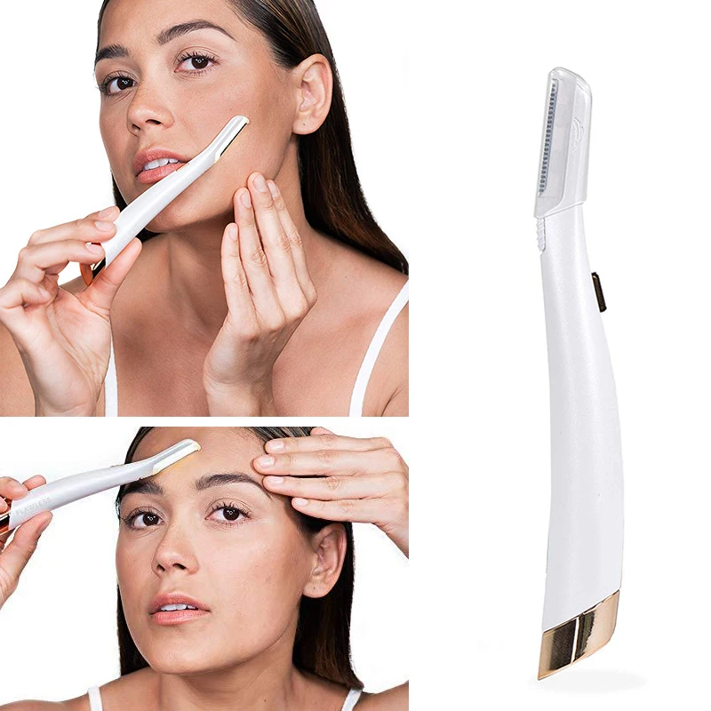 Dermaplane средство для удаления волос с подсветкой, для лица, Expoliator, электрическая бритва Леди, бритва для лица, бритва для волос, безболезненная, Expoliates, мертвая кожа