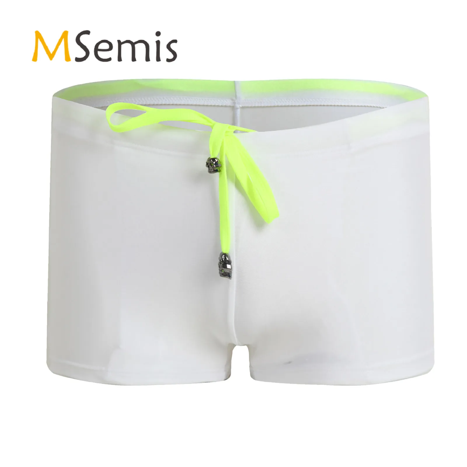 

Мужской купальник с заниженной талией, трусы на шнуровке, нижнее белье, однотонные шорты, пляжная одежда, плавки, пляжный купальник для басс...