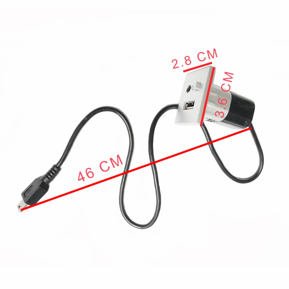 Автомобильный мини usb слот Вход Адаптер для ford focus 2 mk2 2009 2010 2011 Черный Серебристый