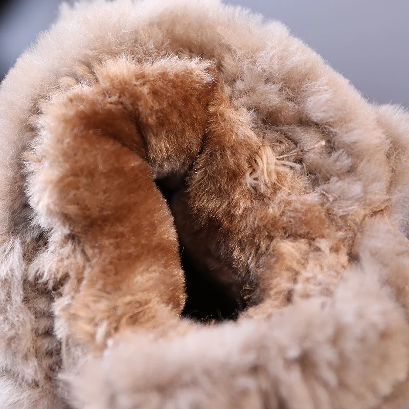 2021 новые зимние детские ботинки теплые из натуральной кожи на мягкой