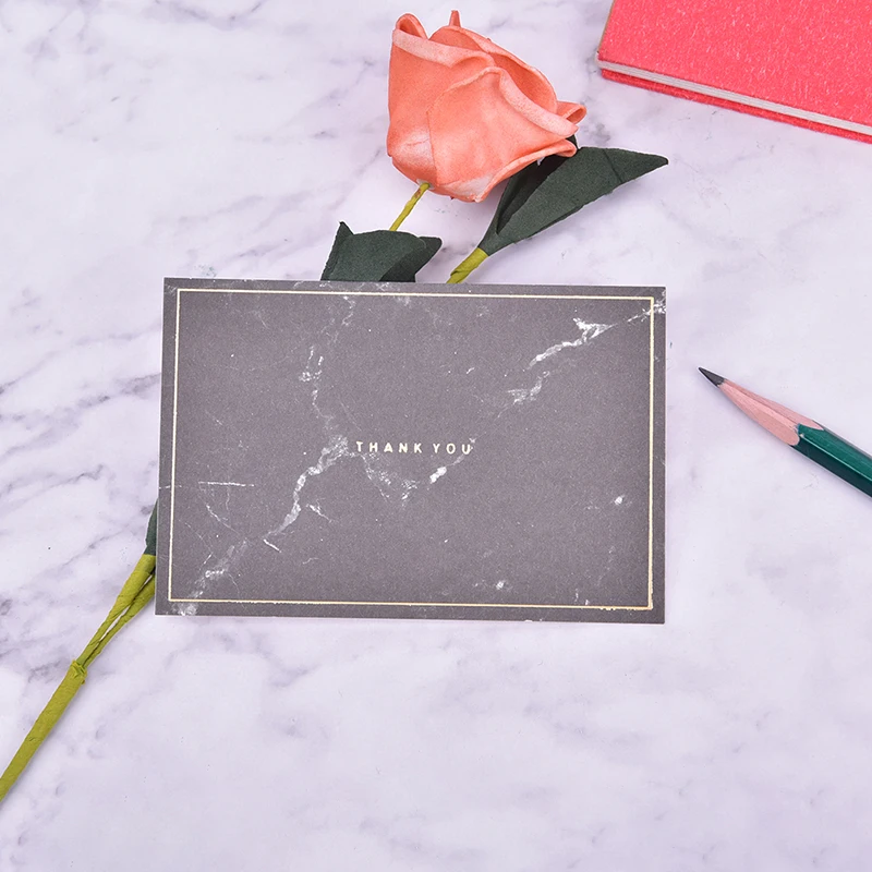 10 шт. мини штамповочная карта Мраморная простая креативная открытка свадебные