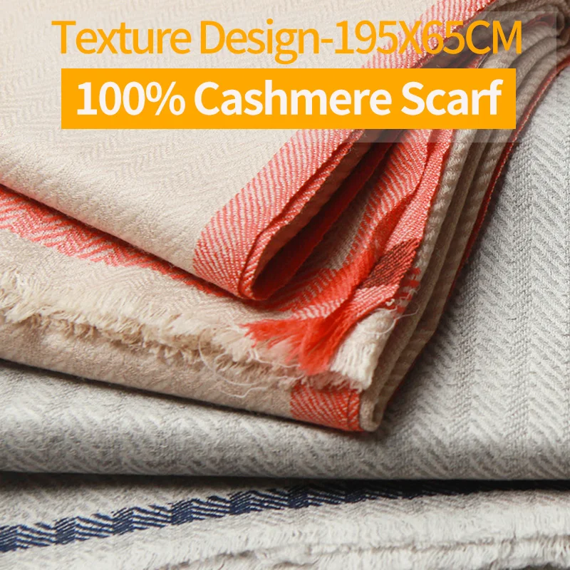 

100% Pure Cashmere Scarf and for Women Men Winter Warm Cashmere Shawls and Wraps Ladies Thicken Long Scarf Cashmere Pashmina
