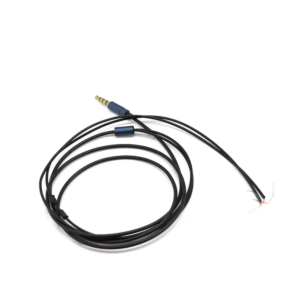 

1.25m Male 3.5mm Jack 4-pole Audio Earphones Cable Wire for DIY Replacement