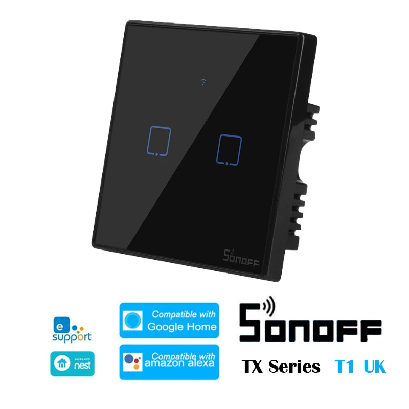 

SONOFF T3 UK TX-Series WiFi умный домашний переключатель 1/3 Gang RF 433 домашняя Автоматизация Swtich Совместимость с EWelink Alexa Google Home