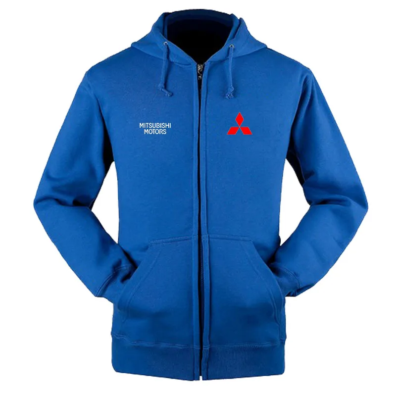 

2021 New Fashion Mitsubishi Logo Zipper Sweatshirts Coat Custom 4S Shop Zipper Hoodie Jacket K