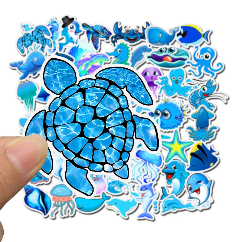 

49Pcs Marine Animals Graffiti Stickers for Suitcase Skateboard Laptop Luggage Fridge Phone Car Styling DIY Decal Sticker