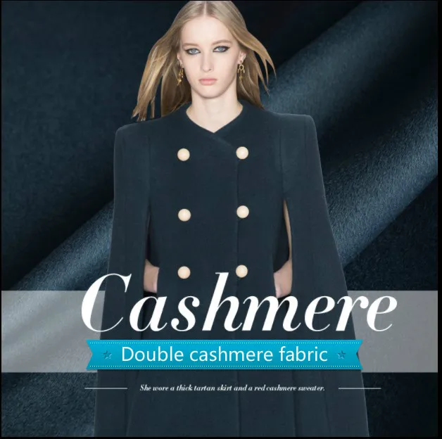 

Чернильная синяя двойная кашемировая ткань, зимнее пальто, куртка, шерстяная кашемировая ткань 150 см, широкая шерстяная ткань, оптовая прода...