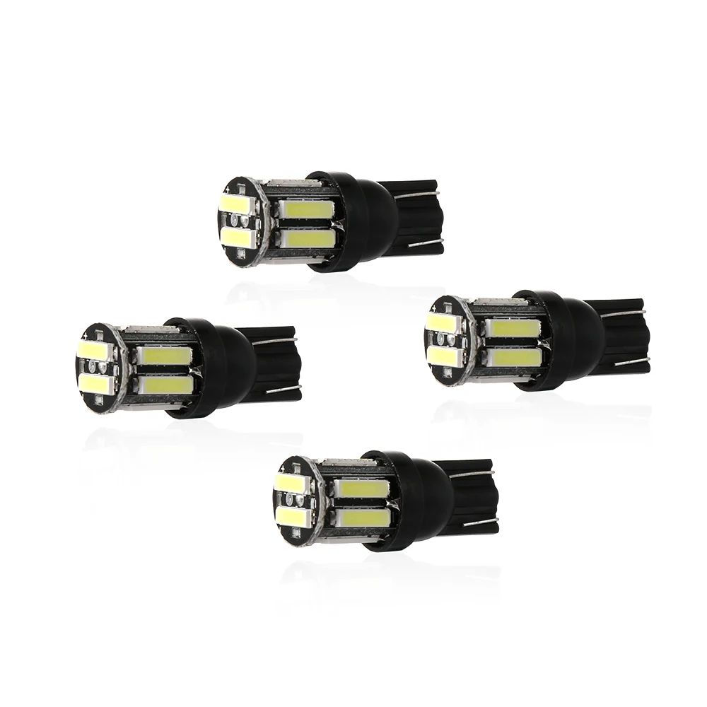 4 шт. светодиодсветодиодный лампы T10 10 SMD W5W 194 168|Сигнальная лампа| |