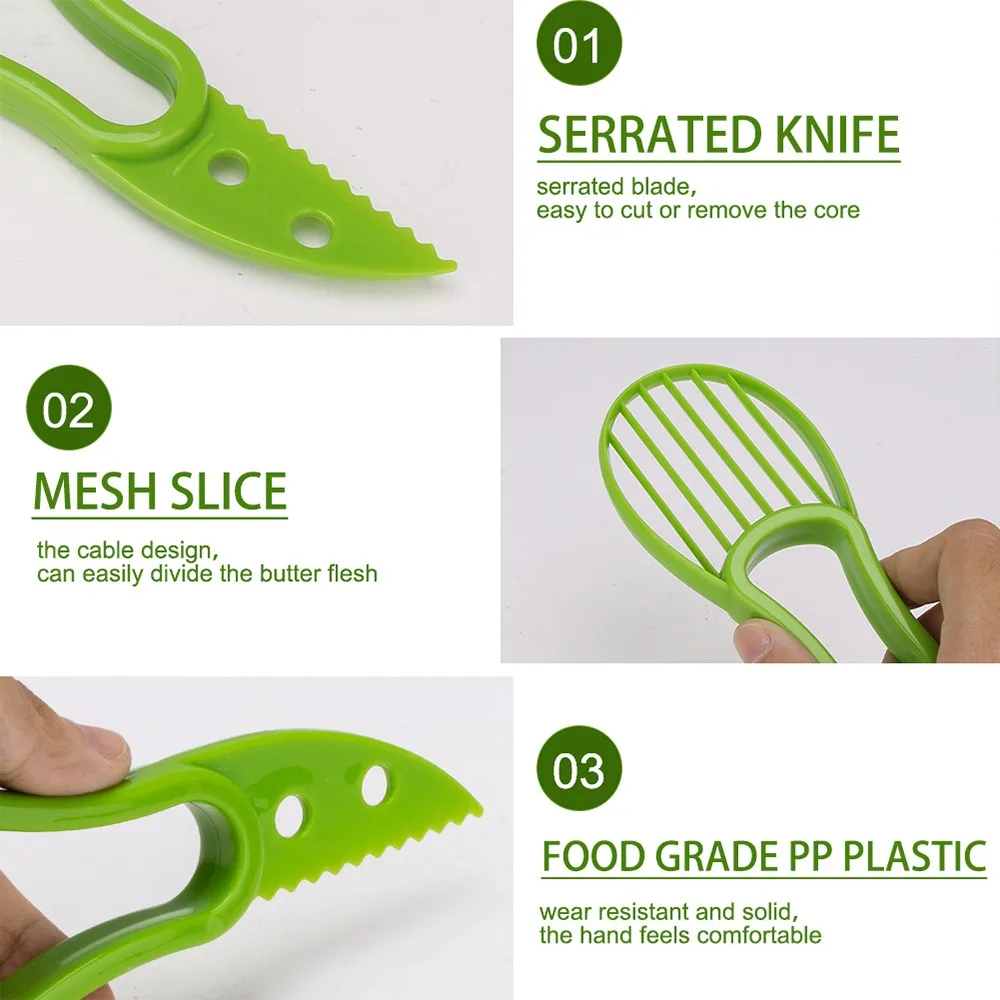 Ломтерезка 3 в 1 для авокадо терка масла фруктов овощей кухонные инструменты | Дом