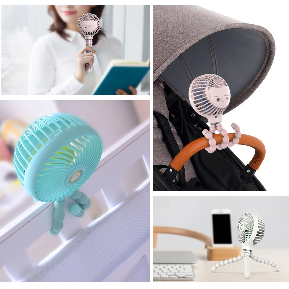 Летний кулер портативный вентилятор ручной USB перезаряжаемый Мини Складной для