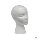 Парик из белого пенопласта, реквизит для демонстрации головы, манекен, шапка, подставка для парика пенопласт, подставка для парика