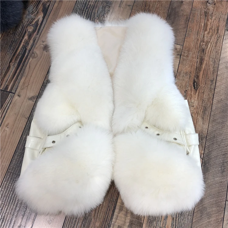 ZDFURS* Женский жилет из натурального меха лисы зимний женский жилет без рукавов натуральная меховая Шуба Женский жилет из натурального меха - Цвет: 4