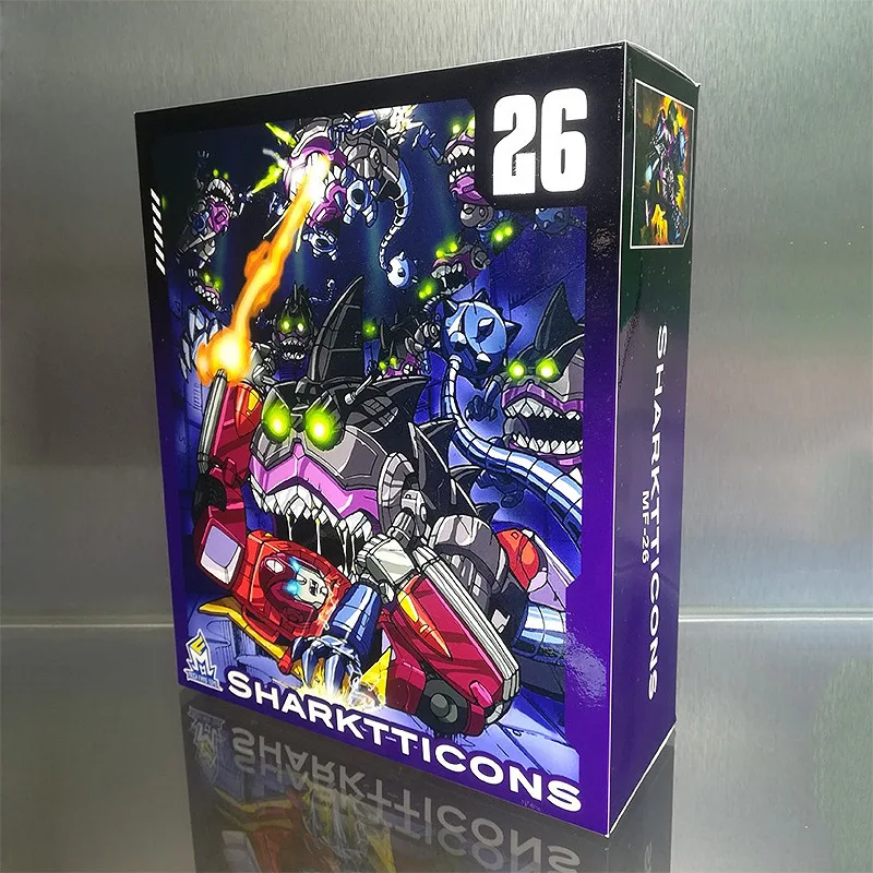 Новый трансформации G1 Sharkticon MFT MF-26 MF26 КО 3 шт./компл. металлическое покрытие