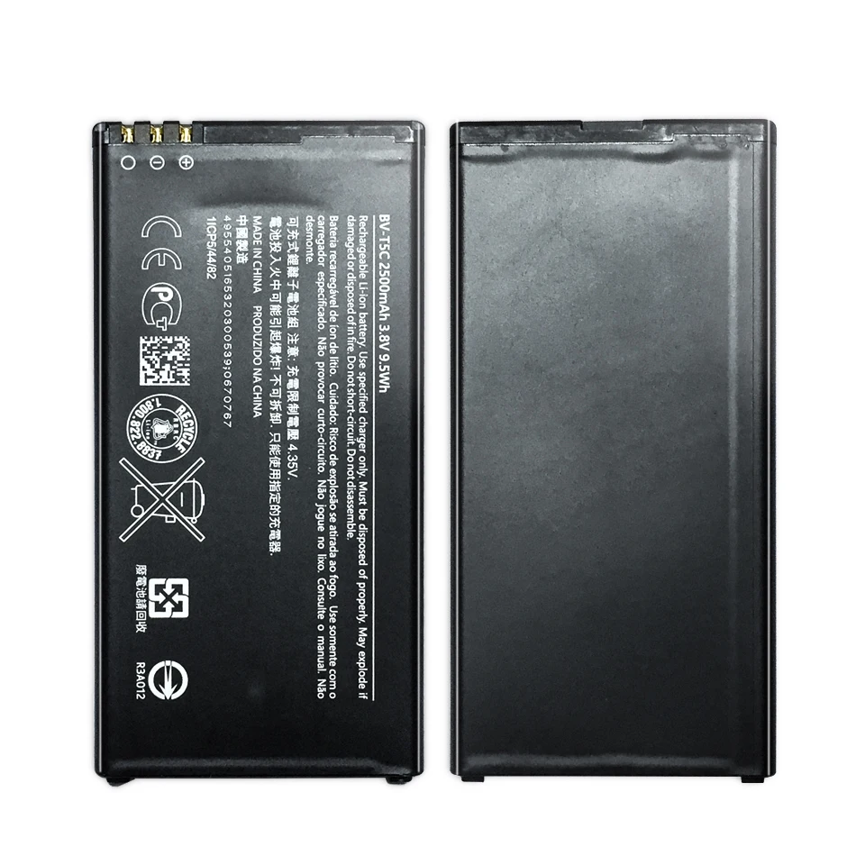 

Battery For Microsoft Nokia Lumia 640 RM-1109 RM-1113 RM-1072 RM-1073 RM-1077 RM Battery BV T5C BV-T5C 2500mAh with Track Code