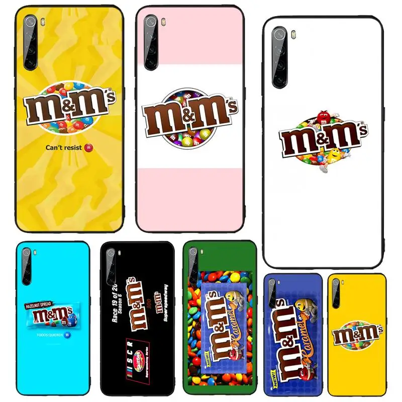 

M&M's Chocolate Phone Case Funda For Xiaomi Redmi Note 9s 10 Max 3 4 7 8 9se 5 7 7a 8 8t 10 Pro Lite Original