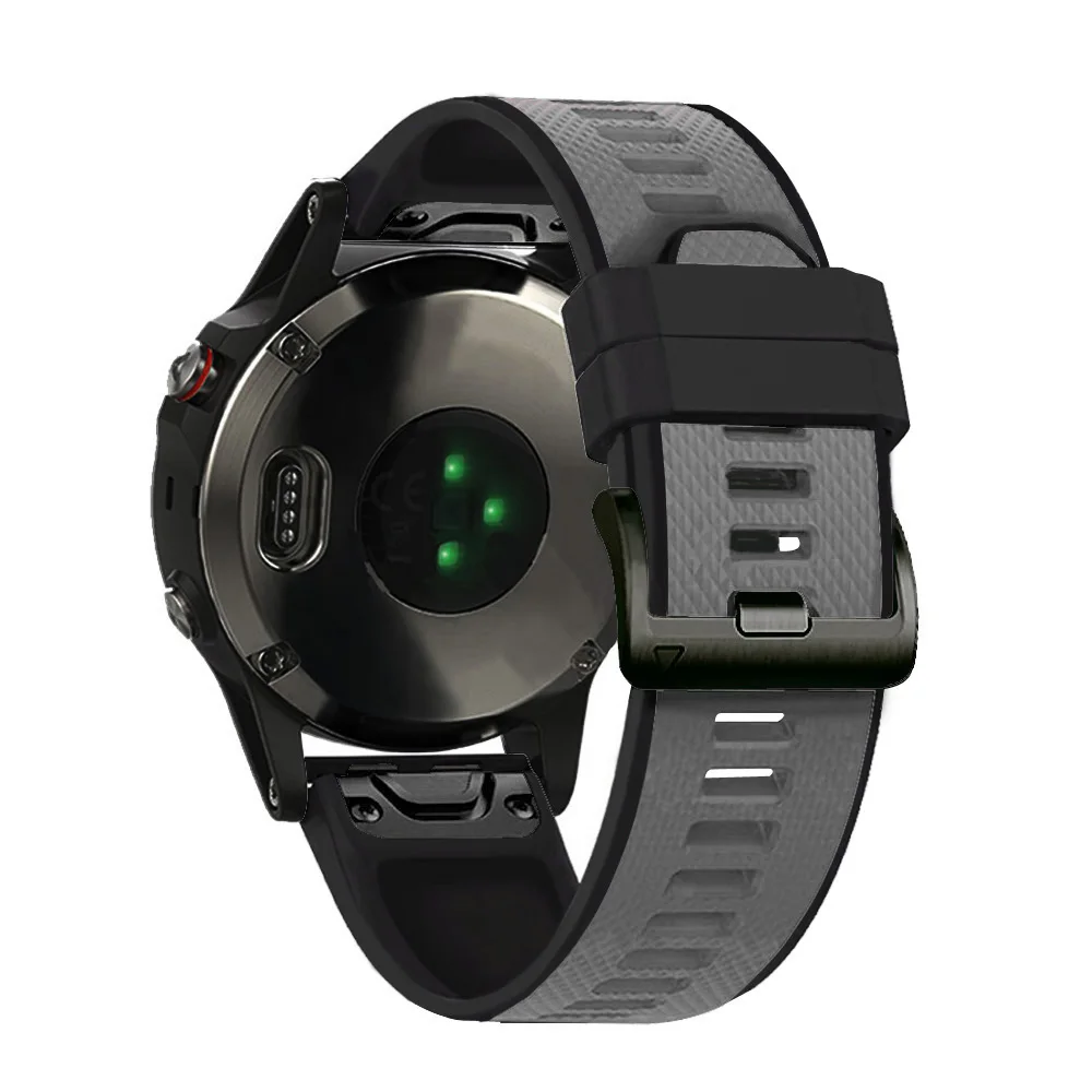 Ремешок силиконовый для смарт-часов Garmin Fenix5 5XPlus 6 6X Pro 3HR Forerunner 935 945 | Электроника