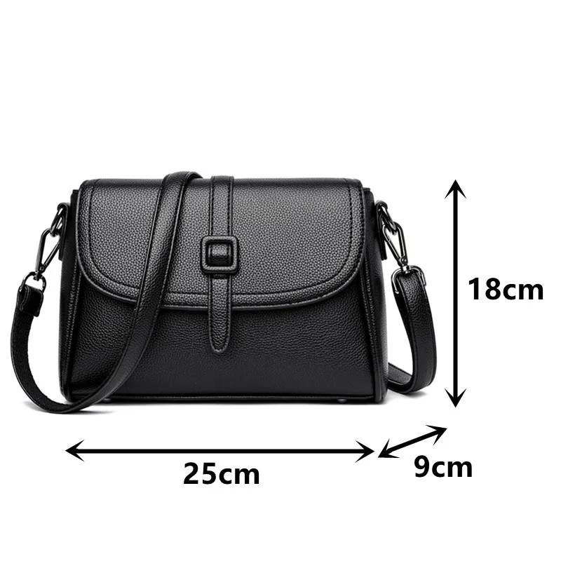 

Luxury Brand Tote Bags for Women Quality Leather Handbags Lychee Pattern Shoulder Bag Ladies Solid Color Crossbody Messenger Bag