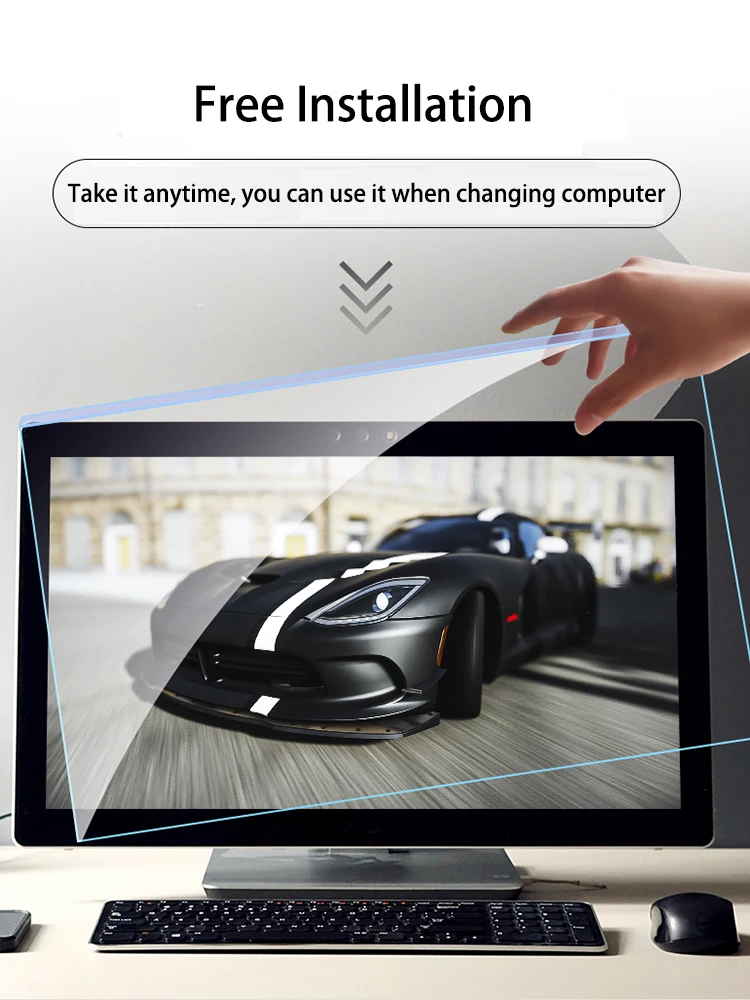 UDMA акриловая подвесная Защитная пленка для экрана монитора с защитой от