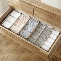 separate socks storage box plastic underwear panties storage boxes desktop drawer finishing classification box home accessories