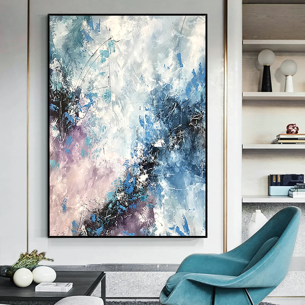 

Modern Large Size Abstract Handmade Oil Painting On Canvas Wall Art Home Living Room Office Club Decoration Picture Poster Mural