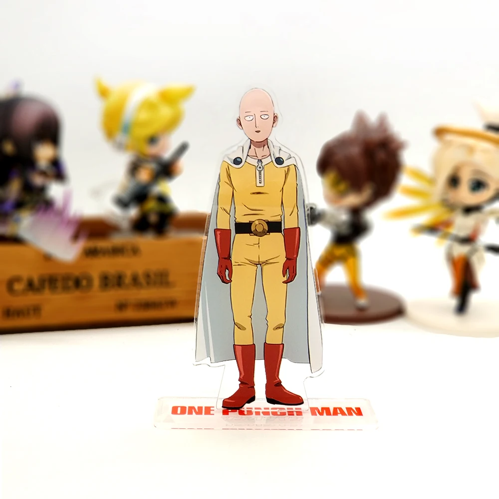 

One-Punch Man Saitama acrylic stand figure model plate holder cake topper anime