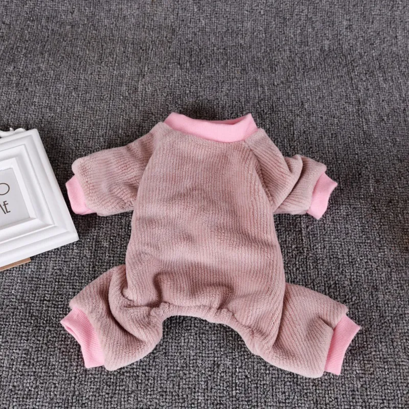 Повседневное пальто для домашних животных одежда с 4 ногами однотонная женская