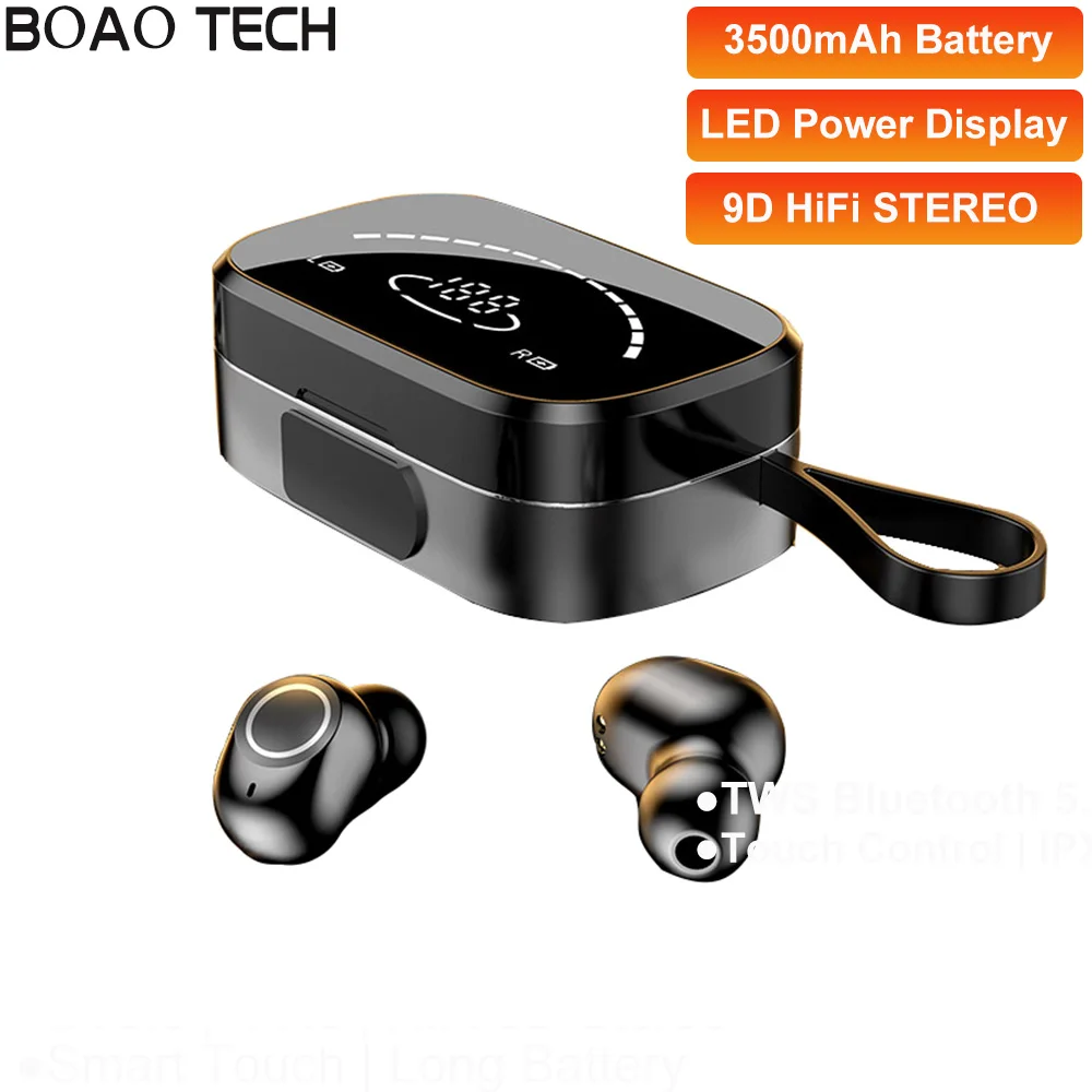 NEW Arrival 2021 Wireless Headphones 3500mah fone bluetooth Earphones HIFI Stereo ANC TWS Headset Earbud Auriculares with Mic