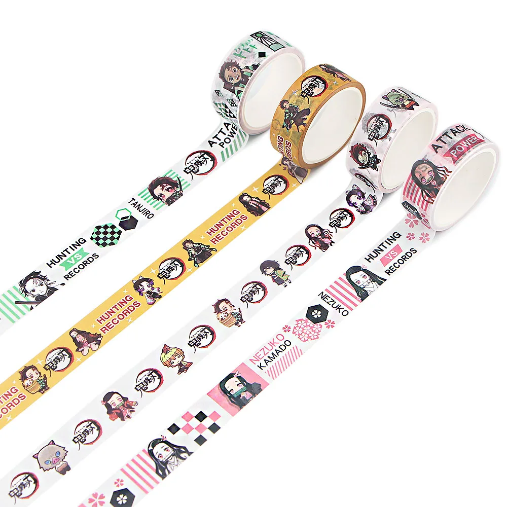 

FD0437 Demon Slayer Washi Tape Masking Tape Decorative Adhesive Tape Sticker Scrapbooking Diary Planner Stationery
