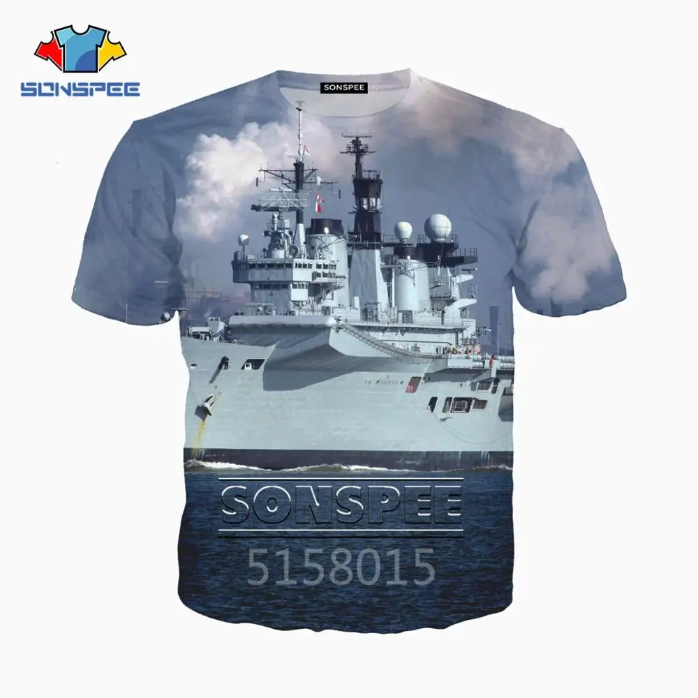 SONSPEE Combat plane Harajuku 3D принт Мужская и женская одежда хип хоп футболка унисекс с