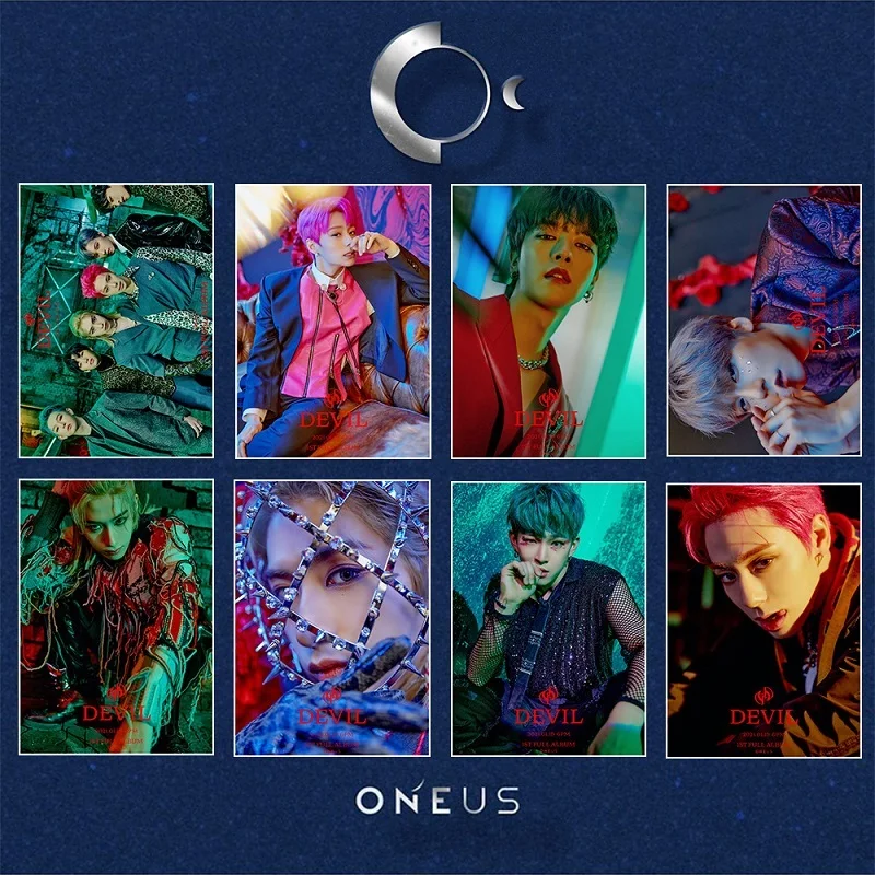 

KPOP ONEUS Group Album "DEVIL" Peripheral Photo Poster LIVED Self-adhesive Pictorial Collection Poster RAVN Hot Sale