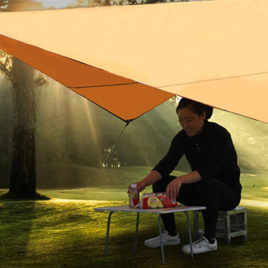 Водонепроницаемый тент гамак брезент для защиты от солнца и дождя пляжа походов 4