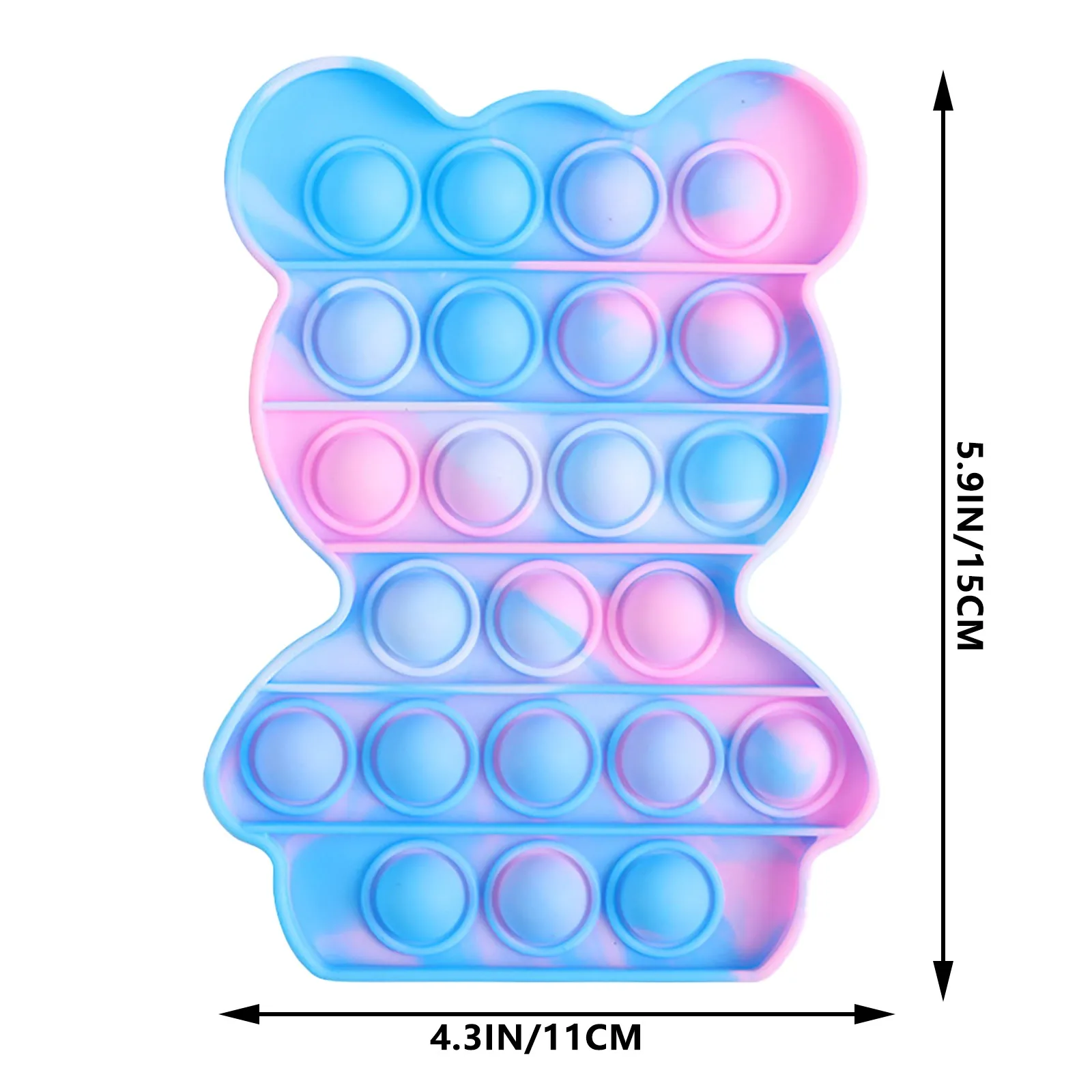 

1PC Fidget Toys Push Bubble Fidget Sensory Toy Autism Special Needs Stress Reliever For Kids Adults Decompression