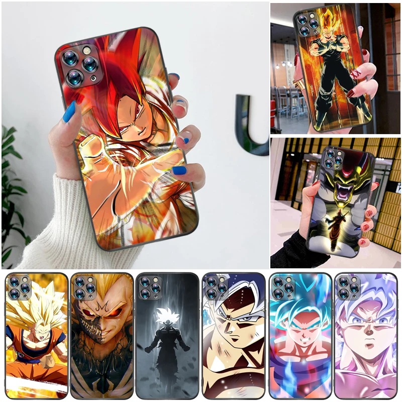 

Figure Anime Dragon Super Warrior Color Painting Phone Case For iPhone XS MAX X XR Soft TPU Coque Back Cover Cases