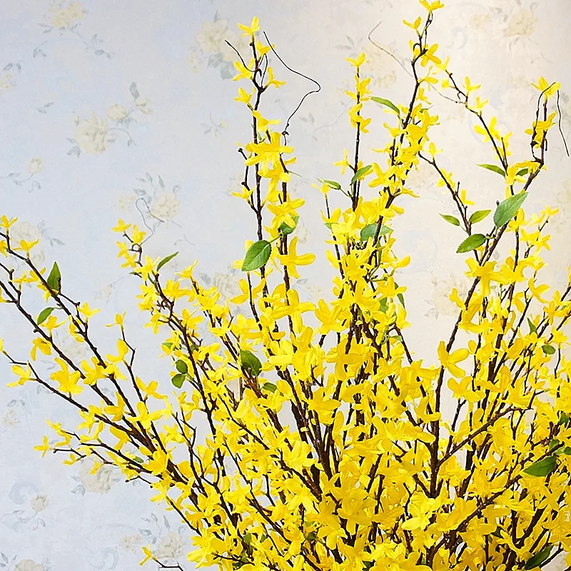 Зимние жасминовые большие ветки Декоративные искусственные цветы осенние