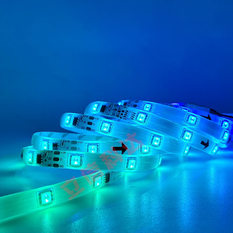 SMD 5050 RGB Светодиодная лента WS2811 12 В адаптер 5 м 10 Dream Color Bluetooth APP Smart Remote полноцветная