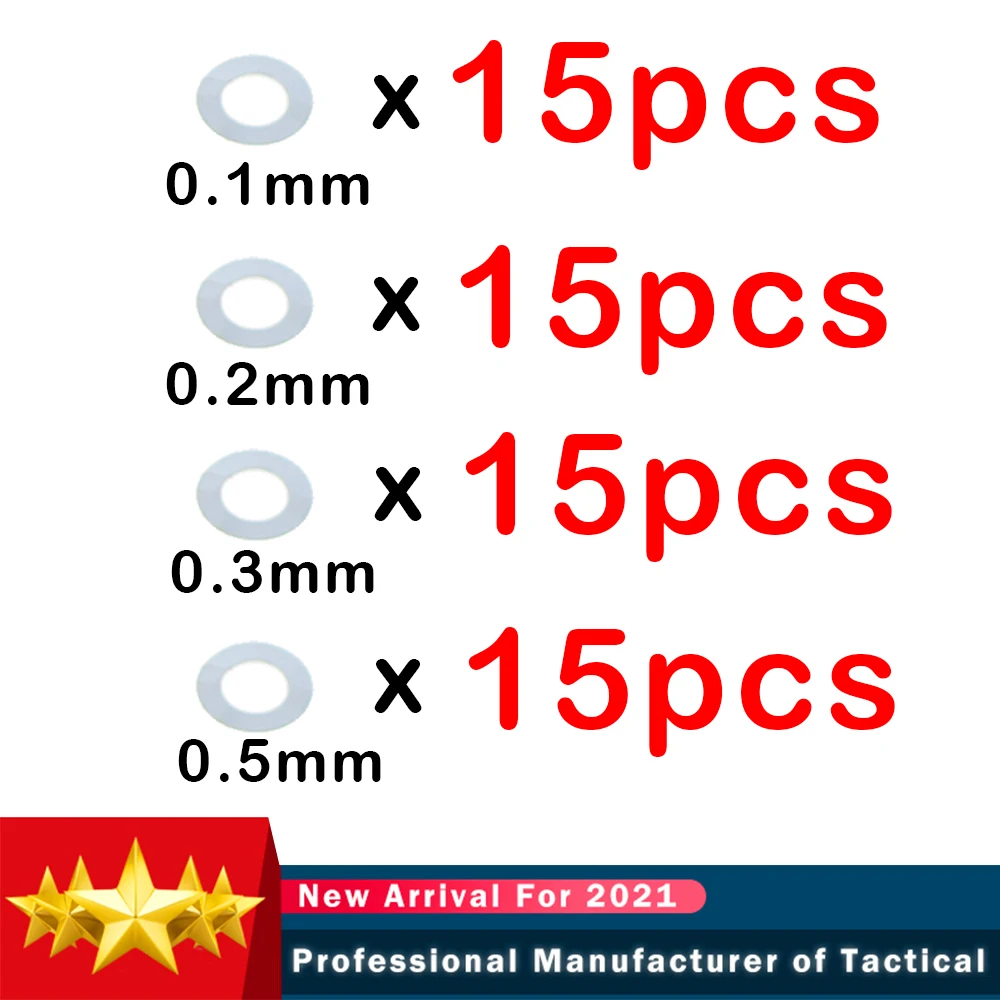 60 шт. Нержавеющая сталь супер Шестерни Комплект прокладок для страйкбола AEG M4