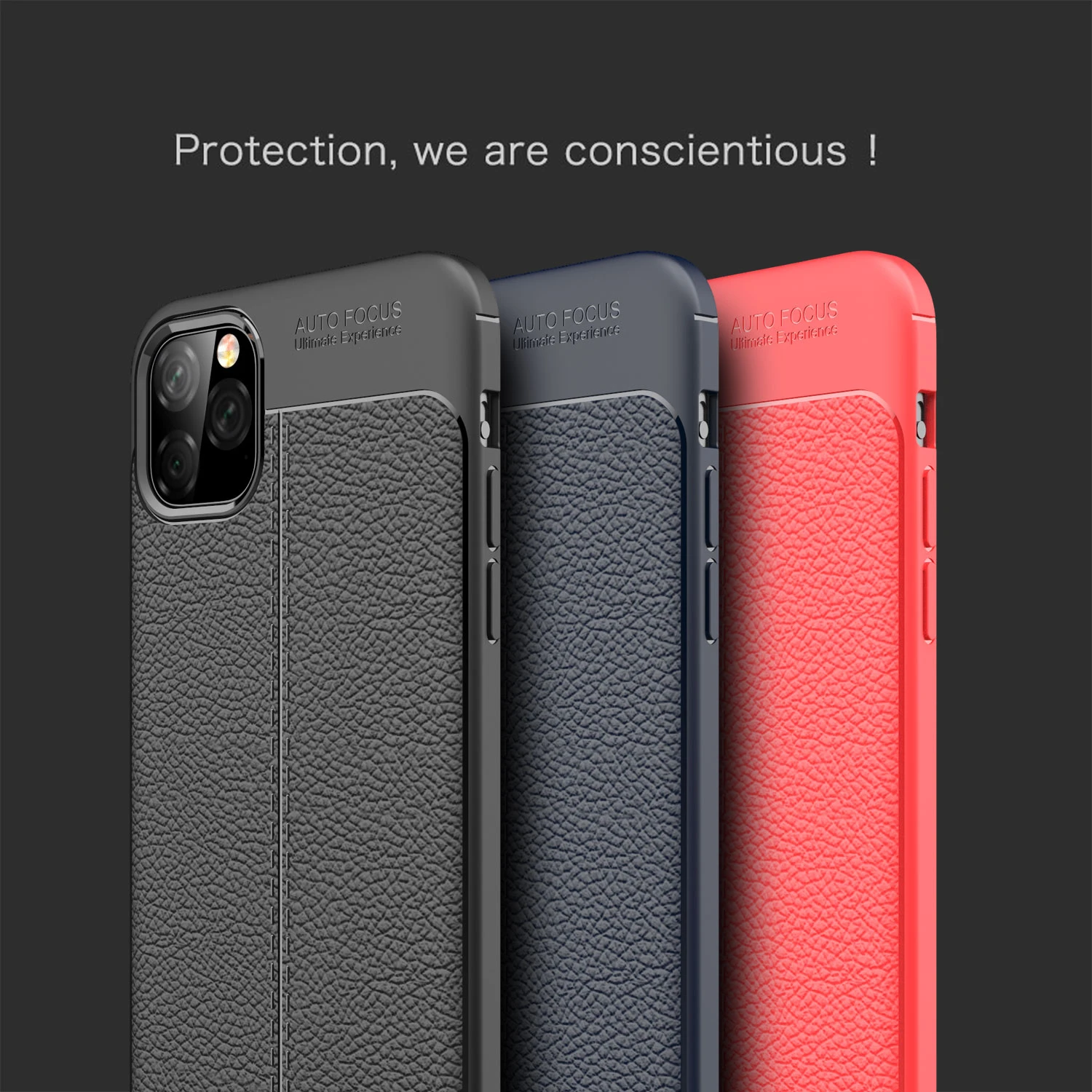 Чехол личи для iPhone 11 Pro кожаный дизайн задняя крышка мягкий ТПУ силикон матовая