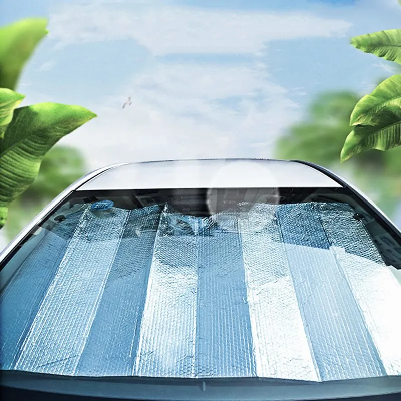 

Luckybobi Automobile Sunshade Cover Car Windshield Snow Sun Shade Waterproof Protector Cover Car Front Windscreen Cover