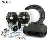 universal automotive 12v 24v ac air conditioning kit for truck minibus van tractor digger rv excavator ac air conditioner
