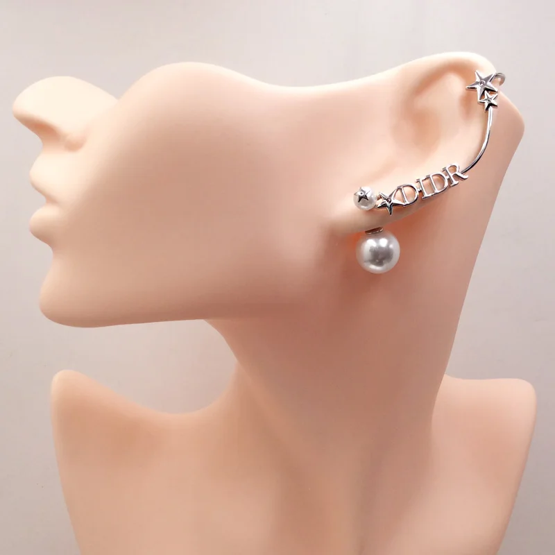 Lanyika модные ювелирные изделия грациозные жемчужные буквы левые ушные кости без