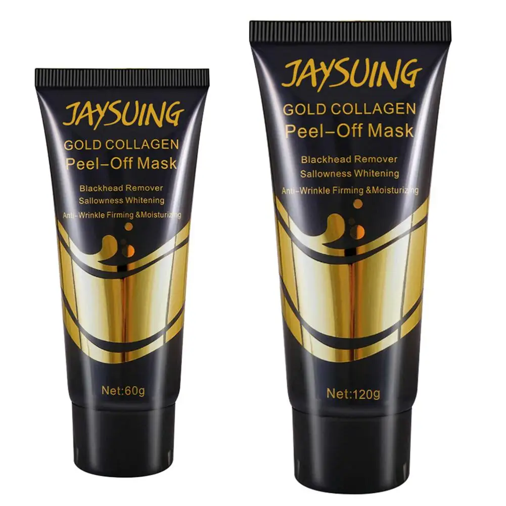 24K Золотая отшелушивающая маска с золотым коллагеном для лица бамбуковым углем
