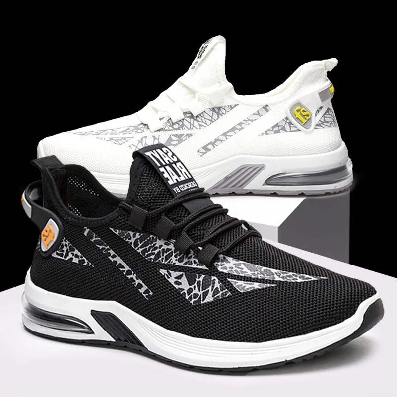 

COWCOM Мужская обувь 2021 летняя стильная сетчатая Мужская Спортивная обувь удобная дышащая повседневная обувь для бега Спортивная обувь Мужск...